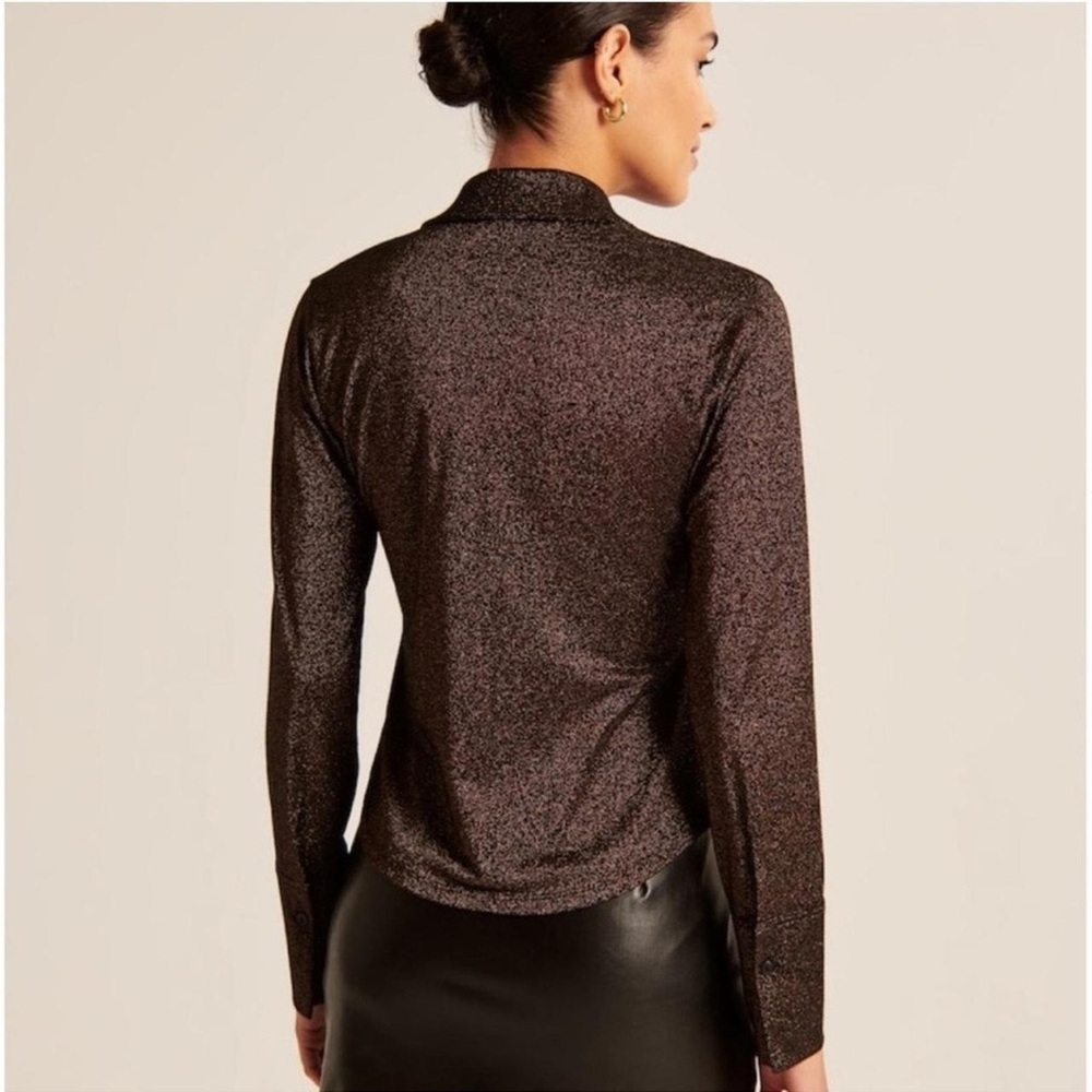 Abercrombie & Fitch Metallic Brown Top - Picture 3 of 9